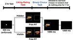 Peripheral visual information halves attentional choice biases
